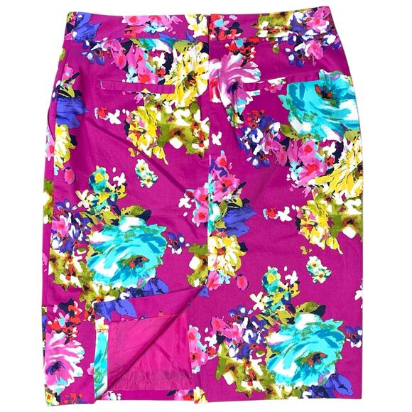 Charter Club Bright Floral Column Skirt size 6 - Picture 3 of 11